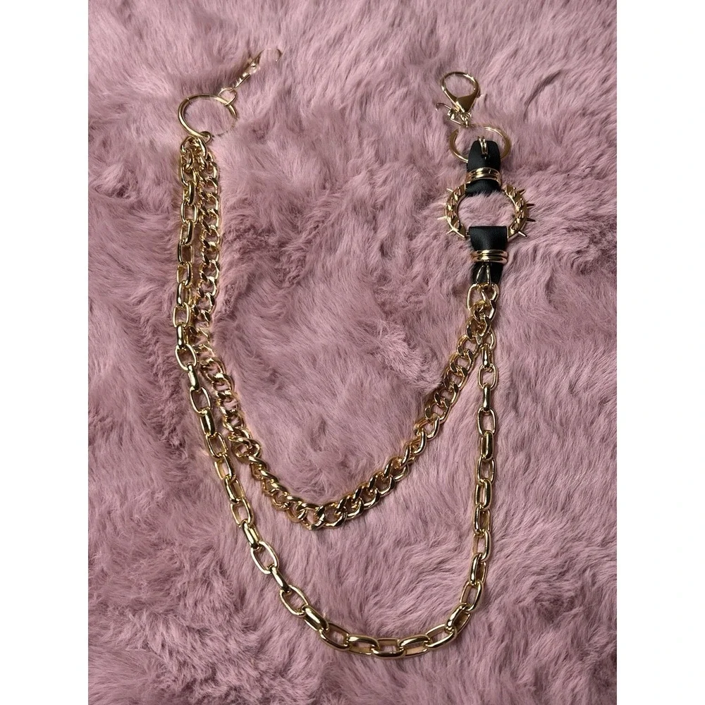 Unisex Punk Chains for Pants, Heavy Duty Belt Chains Hip Hop Trousers Jeans Chai
